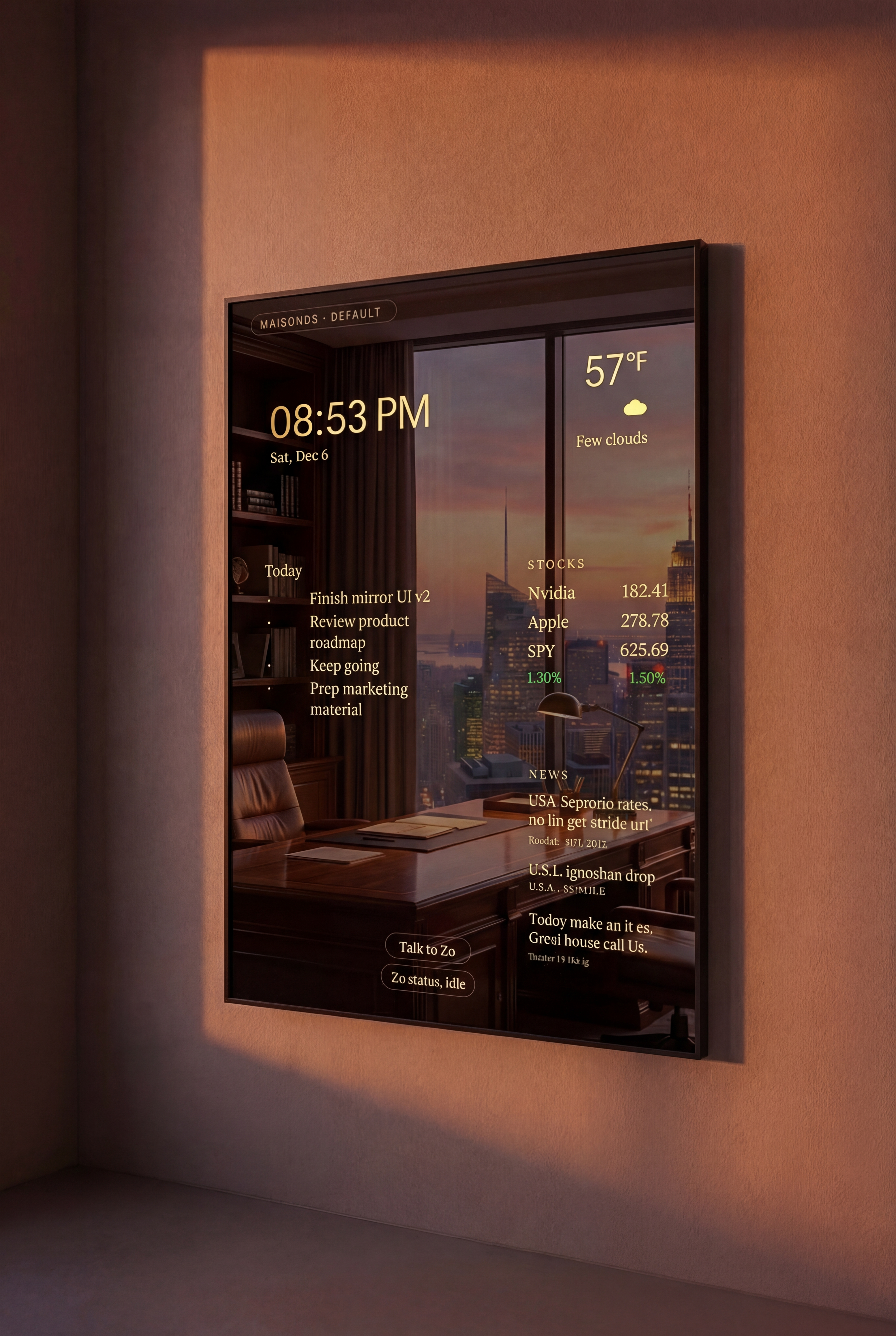 Agentic Operating System for Smart Mirror